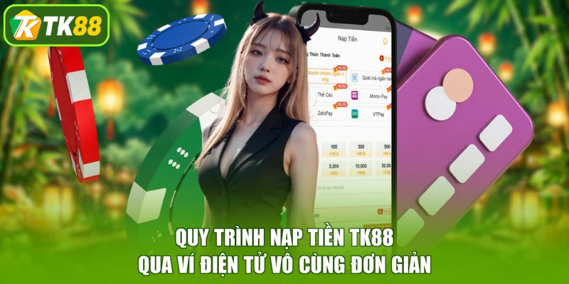 Quy trình nạp tiền TK88 qua ví điện tử vô cùng đơn giản